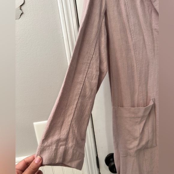 Sigrid Olsen Linen Blend Duster Coat  Soft Blush Lightweight Jacket Size M - Picture 5 of 13